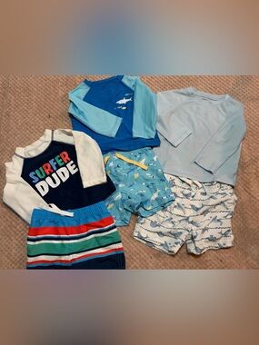 Surfer Dude Navy & White Rash Guard Top - Kids